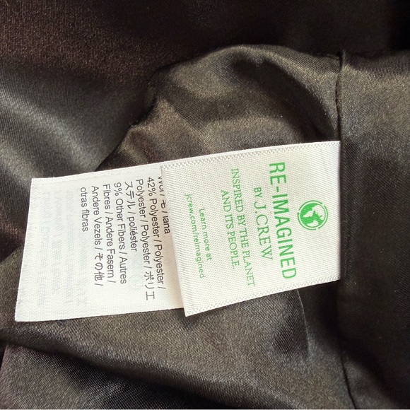 JCREW Factory LADY DAY  Black Women's Coat - Picture 6 of 9